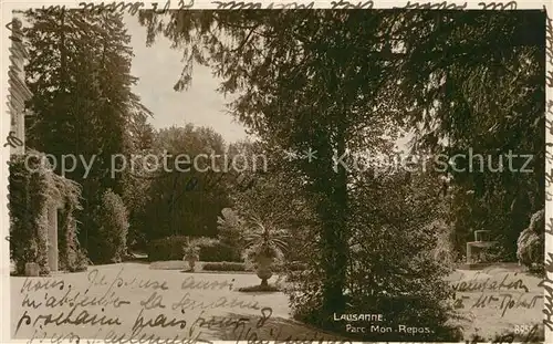 AK / Ansichtskarte Lausanne_VD Parc Mon Repos Lausanne VD