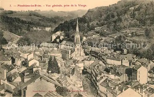 AK / Ansichtskarte Plombieres les Bains_Vosges Vue generale prise de la Vierge Plombieres les Bains