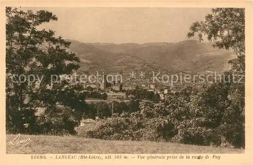 AK / Ansichtskarte Langeac Vue generale prise de la route du Puy Langeac