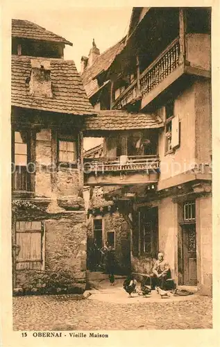 AK / Ansichtskarte Obernai_Bas_Rhin Vieille Maison Obernai_Bas_Rhin