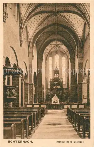 AK / Ansichtskarte Echternach Interieur de la Basilique Echternach