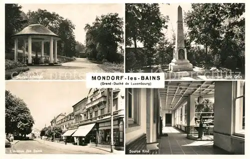 AK / Ansichtskarte Mondorf les Bains Source Adelaide Avenue les Bains Monument John Gruen Source Kind Mondorf les Bains