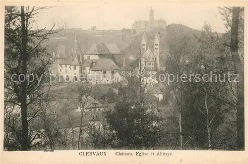 AK / Ansichtskarte Clervaux Chateau Eglise et Abbaye Clervaux