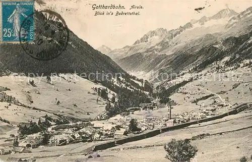 AK / Ansichtskarte Airolo Gotthardbahn Blick ins Bedrettothal Airolo
