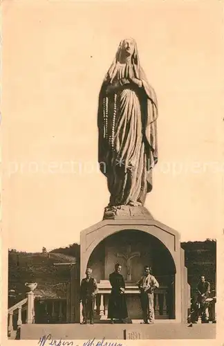 AK / Ansichtskarte Melreux_Liege La statue de ND de Lourdes Melreux Liege