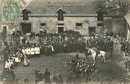 AK / Ansichtskarte La_Celle les Bordes Saint Hubert Benediction des chiens La_Celle les Bordes
