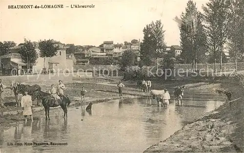 AK / Ansichtskarte Beaumont de Lomagne L Abreuvoir Beaumont de Lomagne