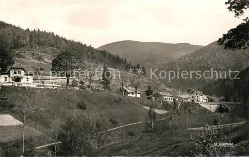 AK / Ansichtskarte Bussang_Vosges Hotel Bellevue et Pont du Sechenat Bussang Vosges