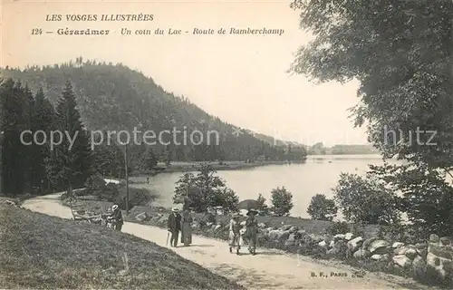 AK / Ansichtskarte Gerardmer_Vosges Un coin du lac Route de Ramberchamp Gerardmer Vosges