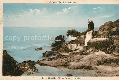 AK / Ansichtskarte Granville_Manche Dans les rochers Granville_Manche