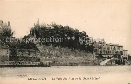 AK / Ansichtskarte Le_Crotoy La Villa des Pins et le Grand Hotel Le_Crotoy