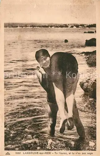 AK / Ansichtskarte Langrune sur Mer A la plage Langrune sur Mer