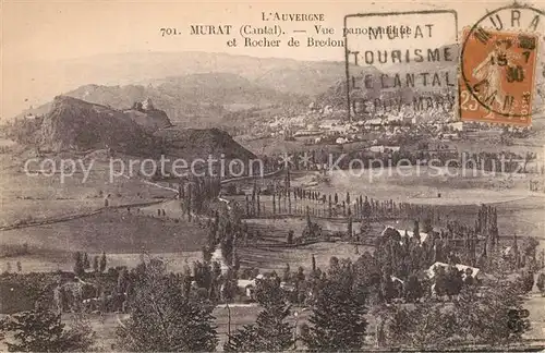 AK / Ansichtskarte Murat_Cantal Vue panoramique et Rocher de Bredon Murat Cantal