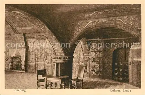 AK / Ansichtskarte Lueneburg Rathaus Laube Lueneburg