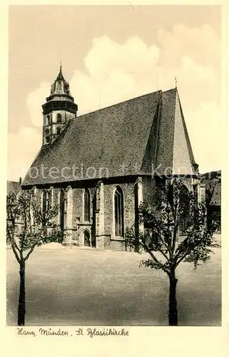 AK / Ansichtskarte Hann._Muenden St Blasiikirche Hann. Muenden