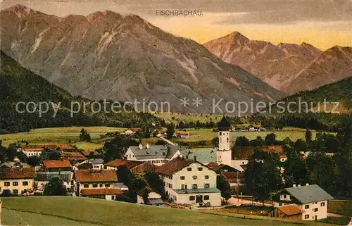 AK / Ansichtskarte Fischbachau Gesamtansicht mit Alpenpanorama Fischbachau