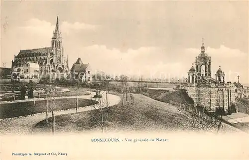 AK / Ansichtskarte Bonsecours_France Vue generale du Plateau Eglise Bonsecours France