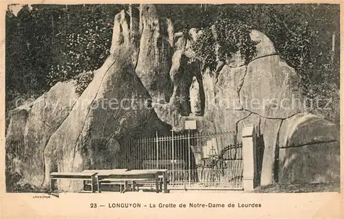 AK / Ansichtskarte Longuyon La Grotte de Notre Dame de Lourdes Longuyon