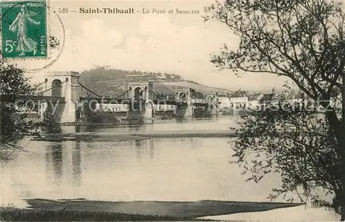 AK / Ansichtskarte Saint_Thibault_Cher Pont et Sancerre Saint_Thibault_Cher