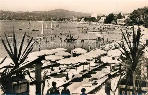 AK / Ansichtskarte Juan les Pins La plage Juan les Pins