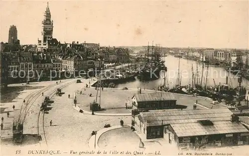 AK / Ansichtskarte Dunkerque Vue generale de la ville et les quais Dunkerque