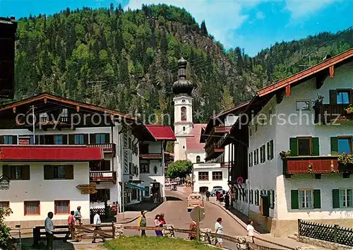 AK / Ansichtskarte Reit_Winkl Ortszentrum mit Blick zur Kirche Reit_Winkl