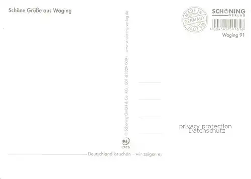 AK / Ansichtskarte Waging_See St Coloman Kirche Kurpark Bootshaus St Martin Denkmal Wallfahrtskirche Kurhaus Bajawaren Museum Waging_See