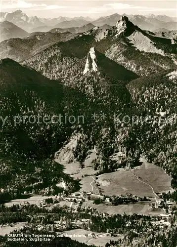 AK / Ansichtskarte Kreuth_Tegernsee Kreuthertal Alpenpanorama Fliegeraufnahme Kreuth Tegernsee