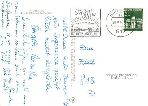 AK / Ansichtskarte Kreuth_Tegernsee Kreuthertal Alpenpanorama Fliegeraufnahme Kreuth Tegernsee