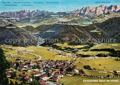 AK / Ansichtskarte Reit_Winkl Gesamtansicht mit Alpenpanorama Reit_Winkl