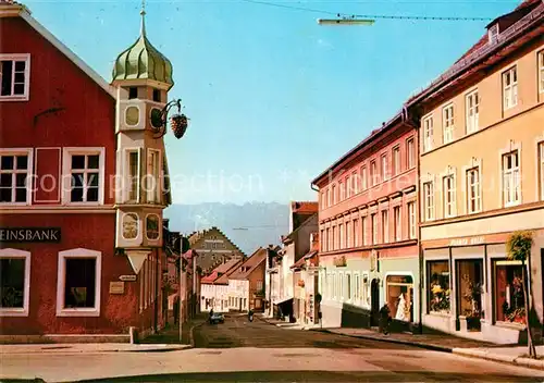 AK / Ansichtskarte Murnau_Staffelsee Hauptstrasse Untermarkt Murnau_Staffelsee