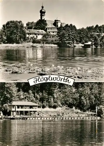 AK / Ansichtskarte Hoeglwoerth Kloster und Schwimmbad Hoeglwoerth