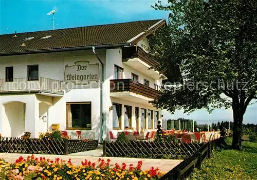 AK / Ansichtskarte Rimsting Gasthof Pension Der Weingarten Terrasse Rimsting