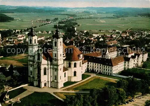AK / Ansichtskarte Ottobeuren Basilika Benediktinerabtei Fliegeraufnahme Ottobeuren