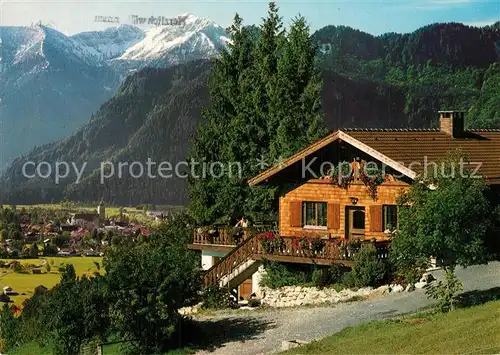 AK / Ansichtskarte Oberammergau Romanshoehe Berggasthaus Alpen Oberammergau