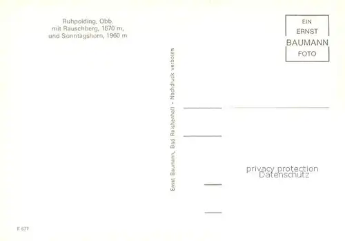 AK / Ansichtskarte Ruhpolding Gesamtansicht mit Rauschberg und Sonntagshorn Chiemgauer Alpen Winterlandschaft Ruhpolding