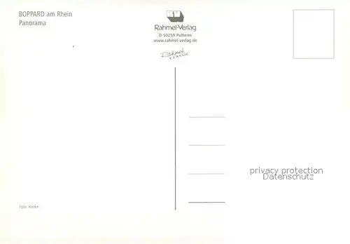 AK / Ansichtskarte Boppard_Rhein Panorama Rheinschifffahrt Boppard Rhein