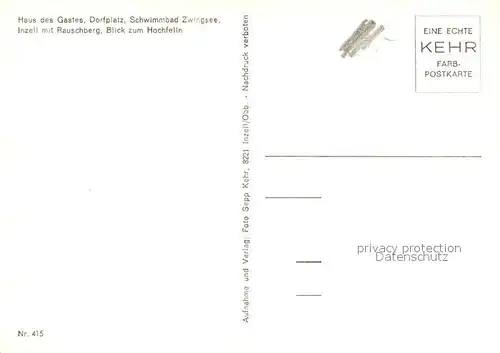 AK / Ansichtskarte Inzell Haus des Gastes Dorfplatz Schwimmbad Zwingsee Rauschberg Hochfelln Alpen Inzell