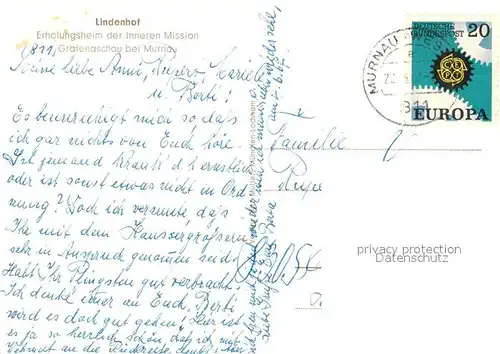 AK / Ansichtskarte Grafenaschau Lindenhof Erholungsheim der Inneren Mission Wegekreuz Alpen Ammergauer Alpen Grafenaschau