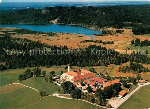 AK / Ansichtskarte Sachsenkam Kloster Reutberg Fliegeraufnahme Sachsenkam