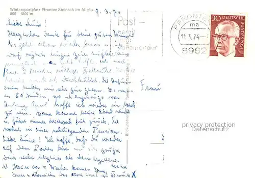 AK / Ansichtskarte Steinach_Pfronten Gesamtansicht mit Alpenpanorama im Winter Steinach Pfronten