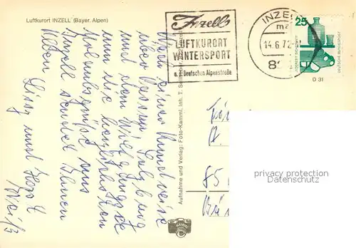 AK / Ansichtskarte Inzell Motiv mit Kirche Landschaftspanorama Alpen Alpenflora Inzell