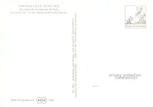AK / Ansichtskarte Bad_Fuessing Therme Thermalbad Heilbad Bad_Fuessing