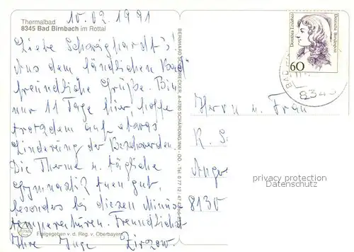 AK / Ansichtskarte Bad_Birnbach Thermalbad Fliegeraufnahme Bad_Birnbach