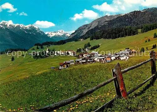 AK / Ansichtskarte Ftan Panorama mit Toechterinstitut Alpen Ftan