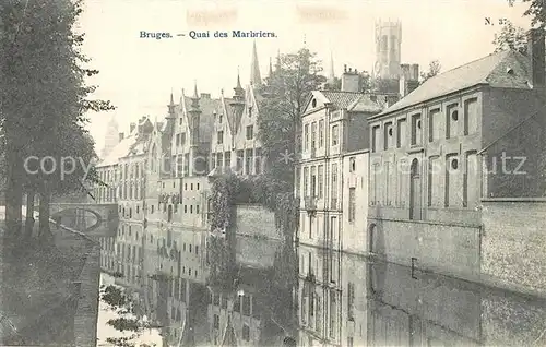 AK / Ansichtskarte Bruges_Brugge_Flandre Quai des Marbriers 