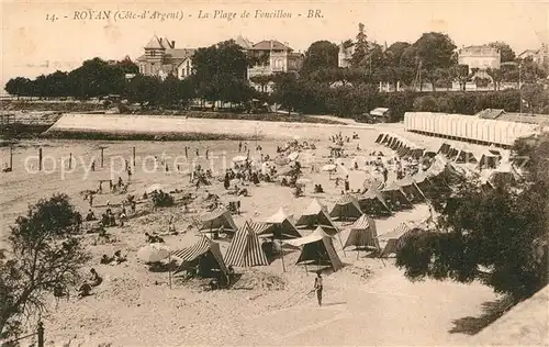 AK / Ansichtskarte Royan_Charente Maritime La Plage de Foncillon Royan Charente Maritime
