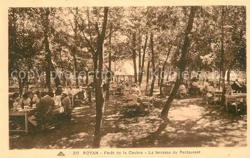 AK / Ansichtskarte Royan_Charente Maritime Foret de la Coubre La terrasse du Restaurant Royan Charente Maritime