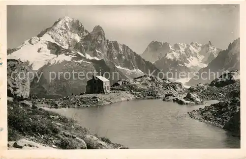 AK / Ansichtskarte Chamonix Chalet du Lac Blanc Les Grandes Jorasses et les Aiguilles Verte et Dru Chamonix