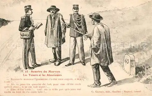 AK / Ansichtskarte Morvan_Region Sourire du Morvan Les Tenants et les Aboutissants 